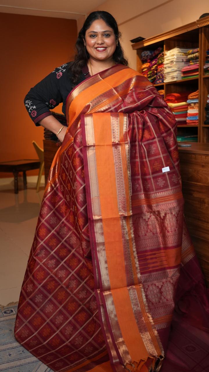 Kanchivaram Pure Silk Cotton Saree -01-08-10-01 (MILAGAI PAZHAM)