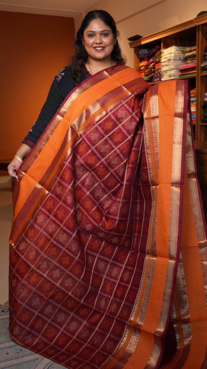Kanchivaram Pure Silk Cotton Saree -01-08-10-01 (MILAGAI PAZHAM)