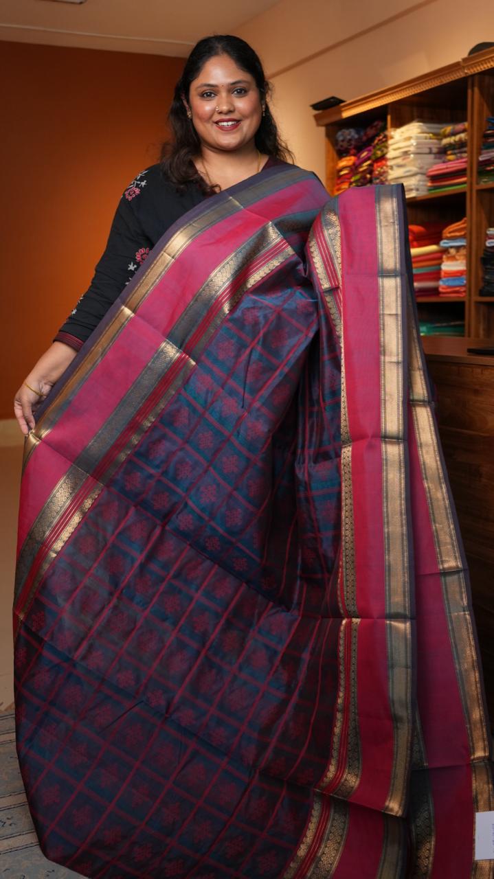 Kanchivaram Pure Silk Cotton Saree -01-08-10-03 (NUNGU)