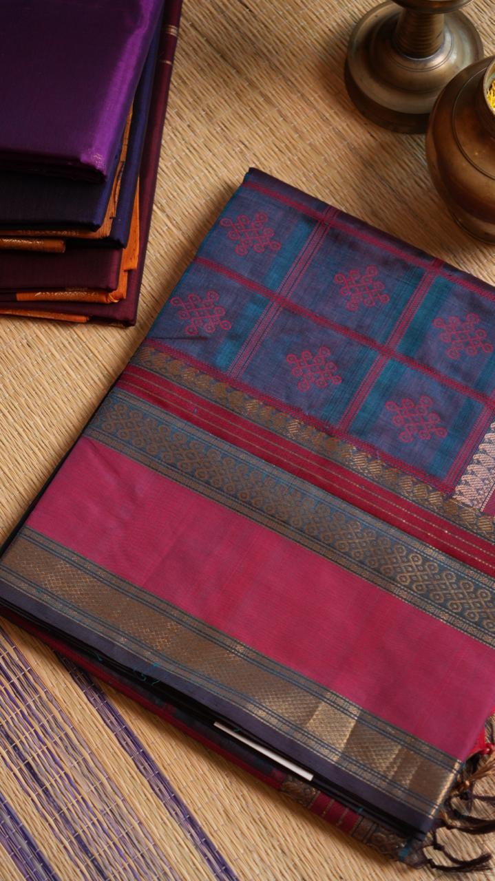 Kanchivaram Pure Silk Cotton Saree -01-08-10-03 (NUNGU)