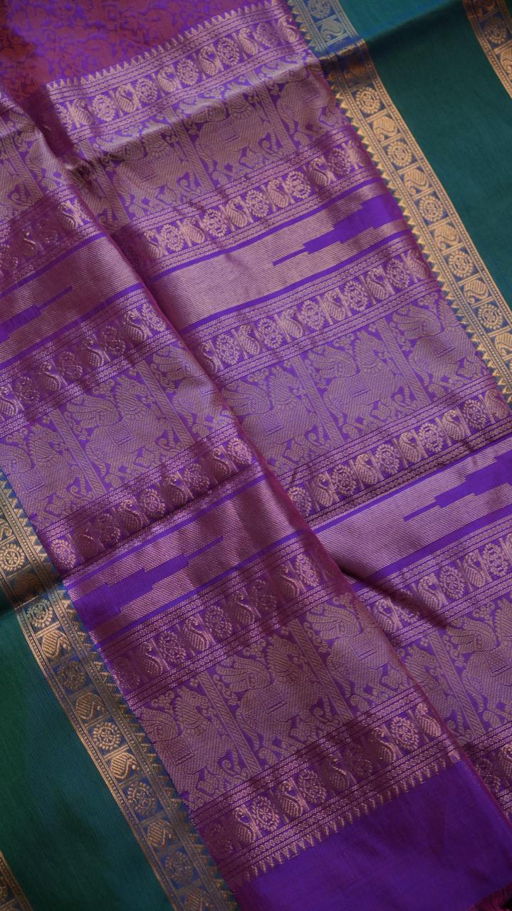 Kanchivaram Pure Silk Cotton Saree -01-08-11-01 (MAALAI OODHA)