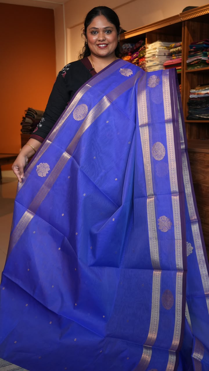 Kanchivaram Pure Silk Saree - 01-08-07-04 (LILAC DREAMS)