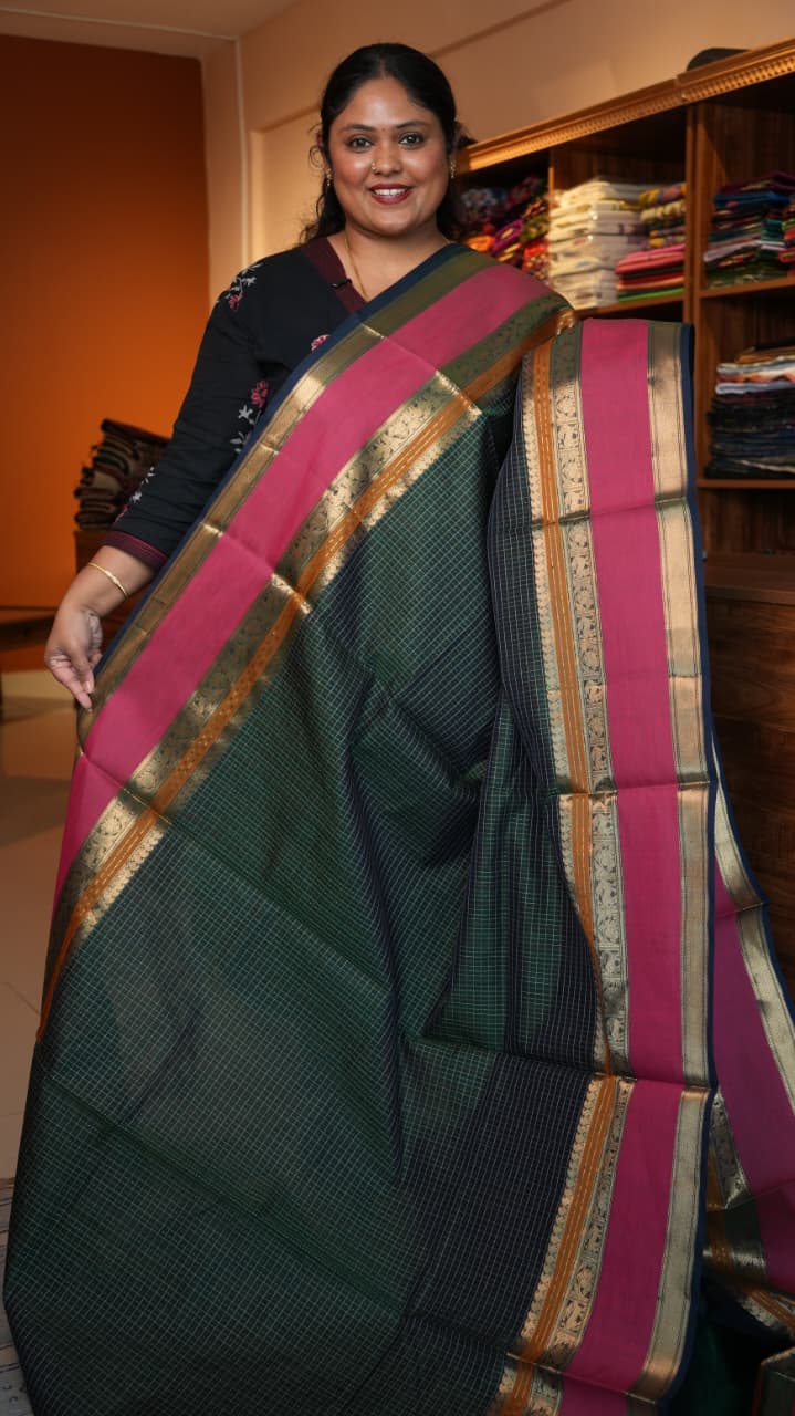 Kanchivaram Pure Silk Cotton Saree - 01-08-10-07