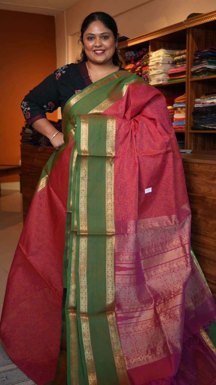 Kanchivaram Pure Silk Cotton Saree - 01-08-11-02
