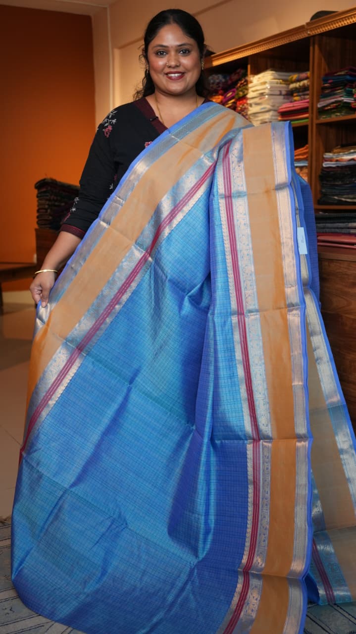 Kanchivaram Pure Silk Saree Cotton - 01-08-10-06 (TWINKLE)
