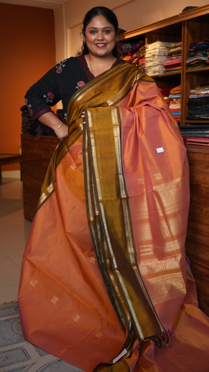 Kanchivaram Pure Silk Cotton Saree - 01-08-03-04