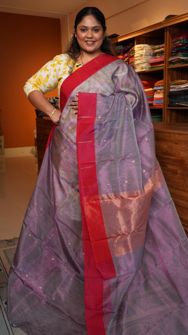Chanderi Pure Silk Cotton Saree -51-08-03-01 (PYAAZ RANG)