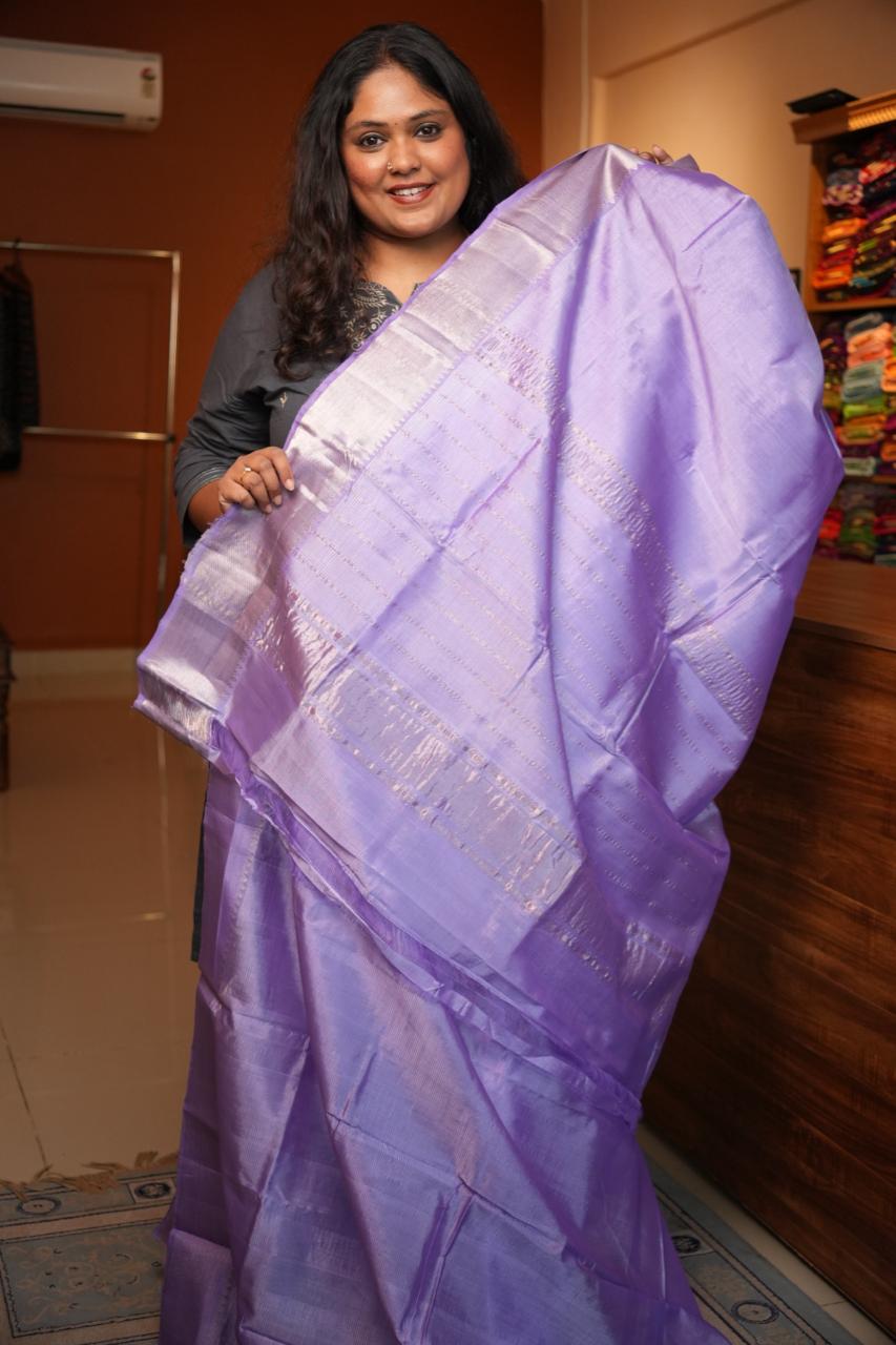 Mangalagiri Silk Cotton Saree -15-08-02-18 (LILAC PEARL)