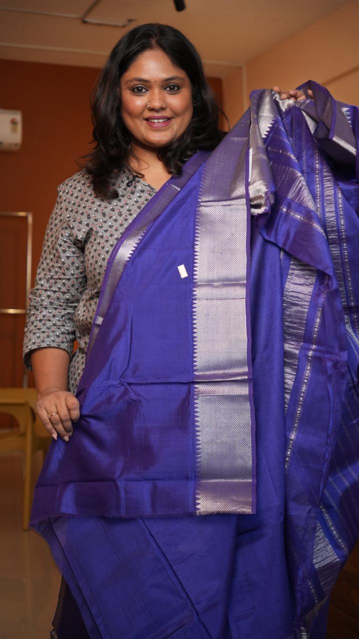 Mangalagiri Big Border Saree -15-08-02-01 ()