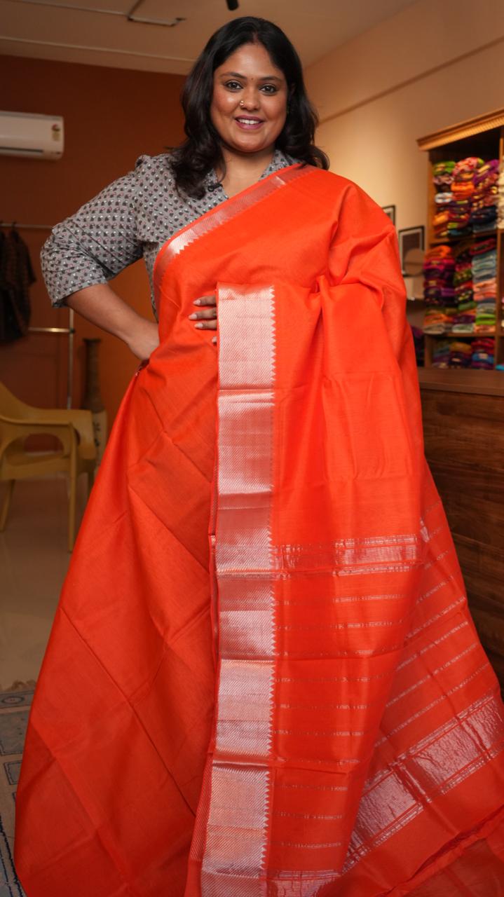 Mangalagiri Big Border Saree -15-08-02-10 ()