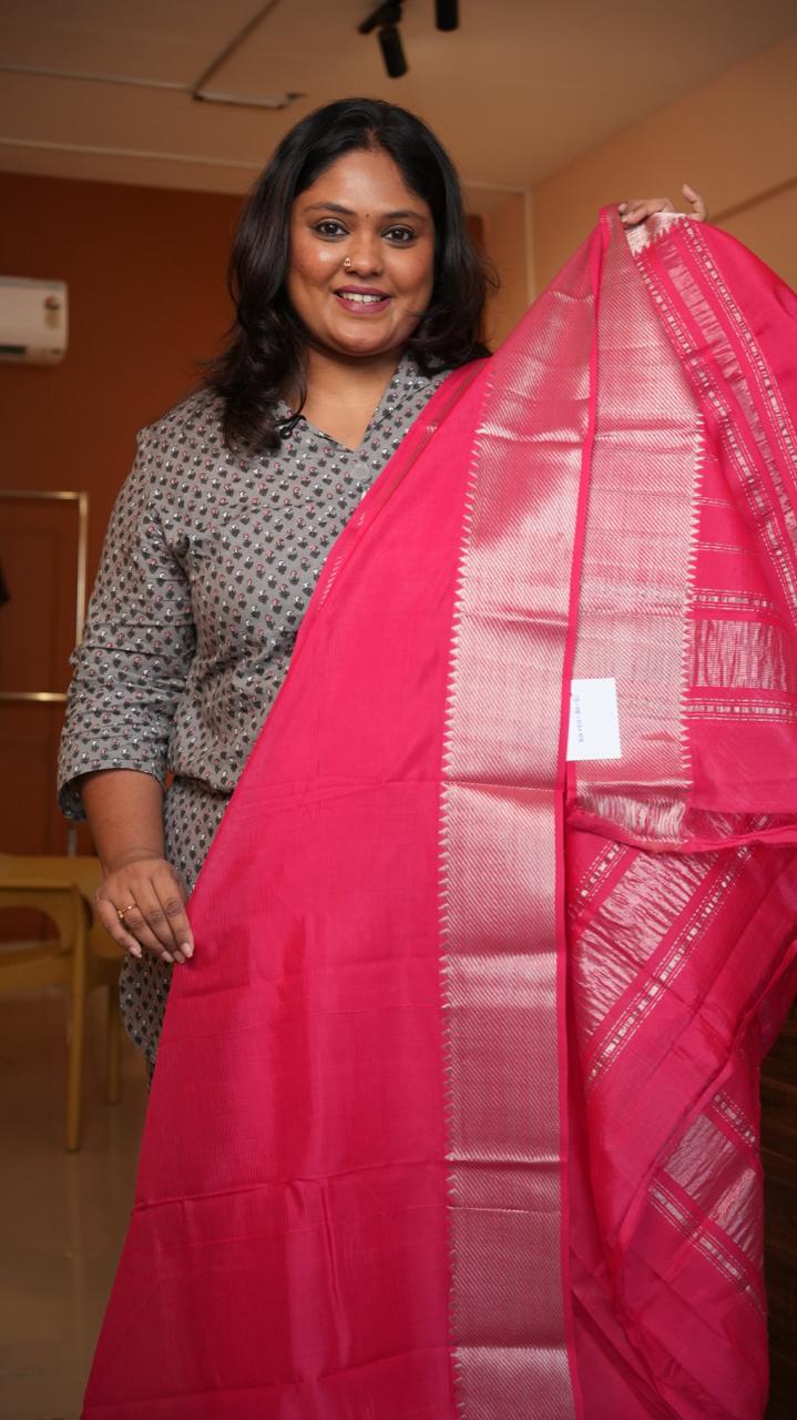 Mangalagiri Big Border Saree -15-08-02-05 ()