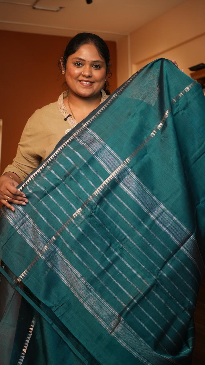 Mangalagiri Gap Border Saree - 15-08-04-05