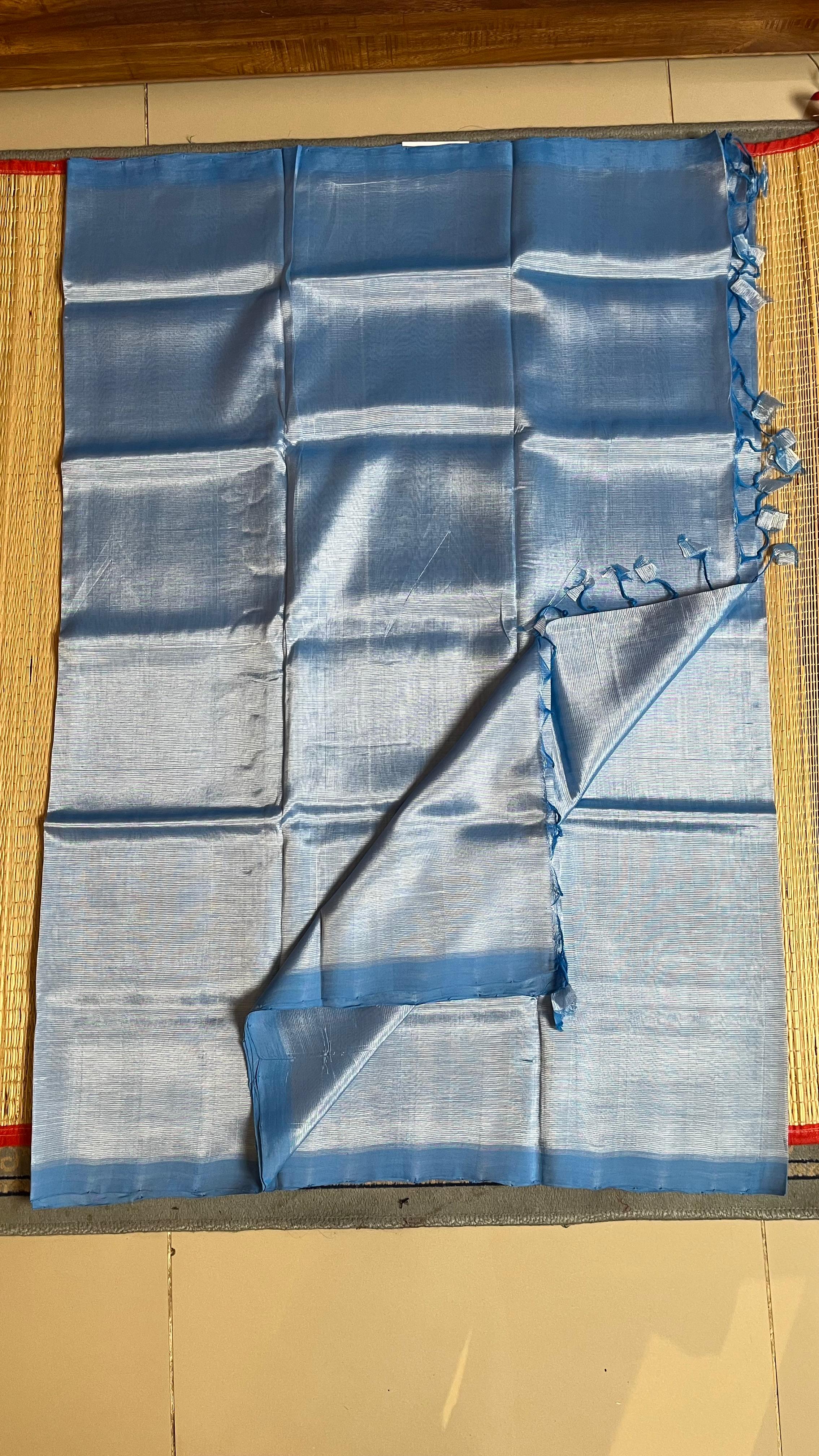 Mangalgiri Plain Silk Cotton Saree - 15-07-01-12