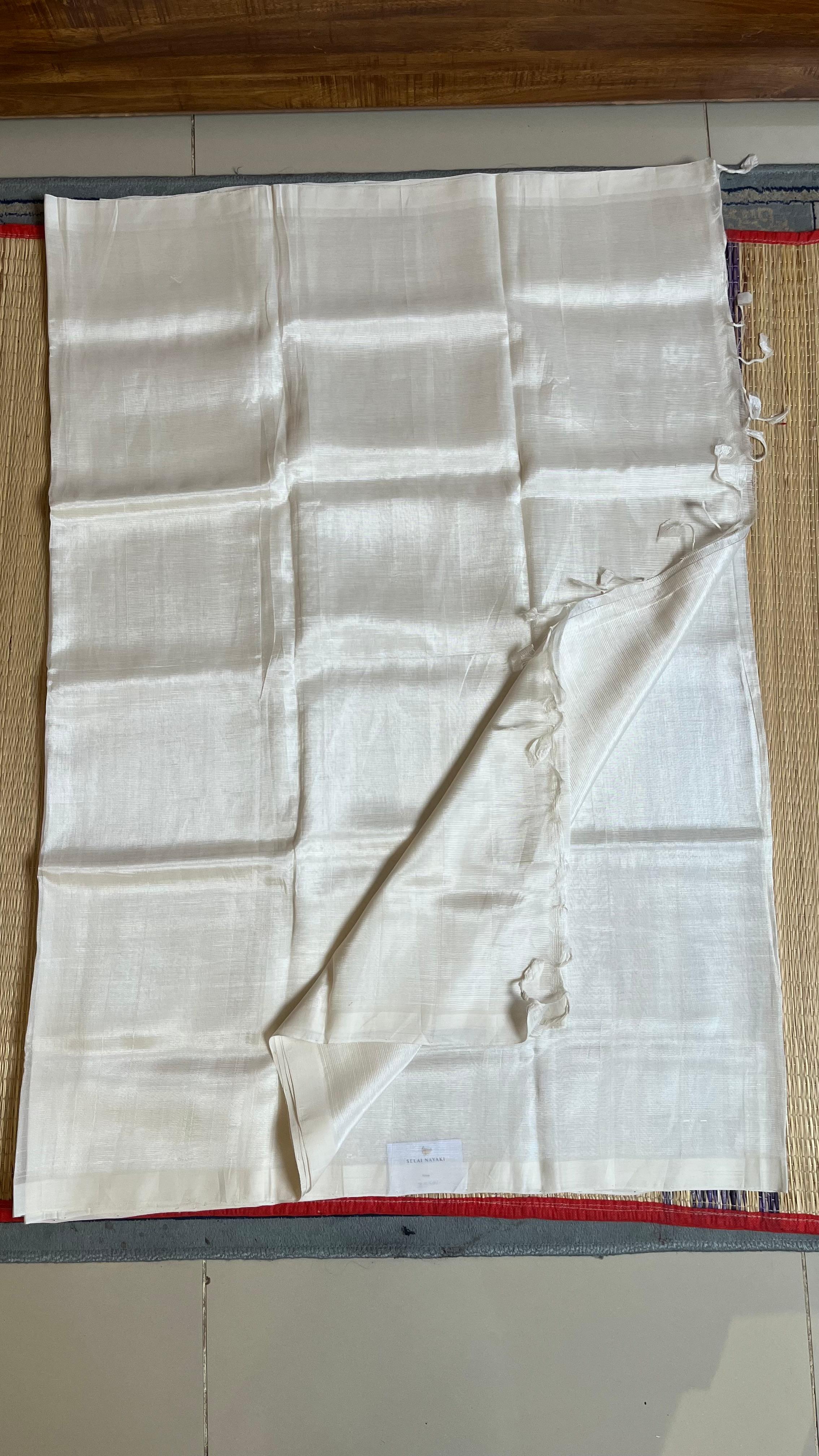 Mangalgiri Plain Silk Cotton Saree - 15-07-01-11