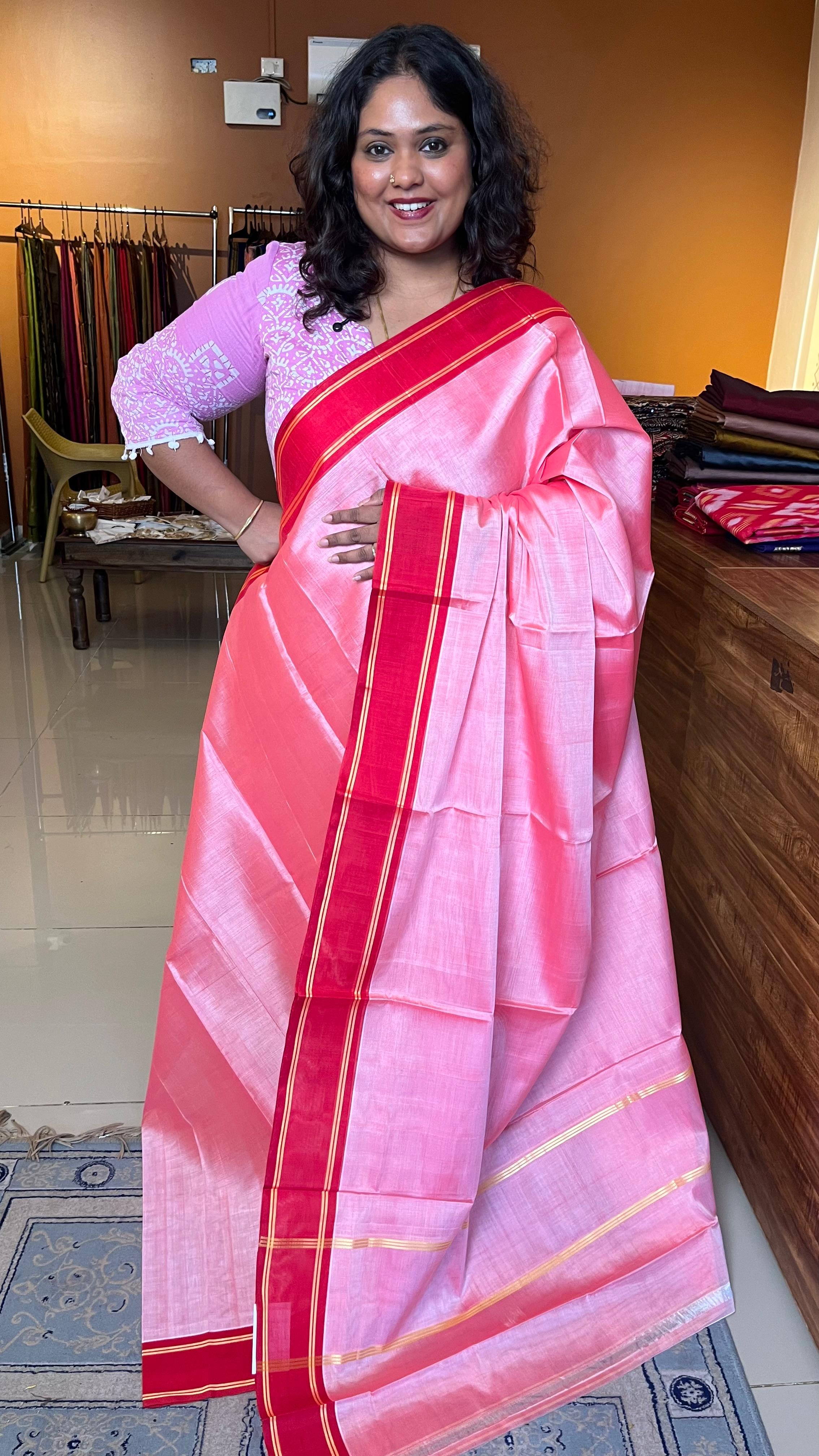Devendra 7 Yards Plain Saree - 11-09-01-7Y-03