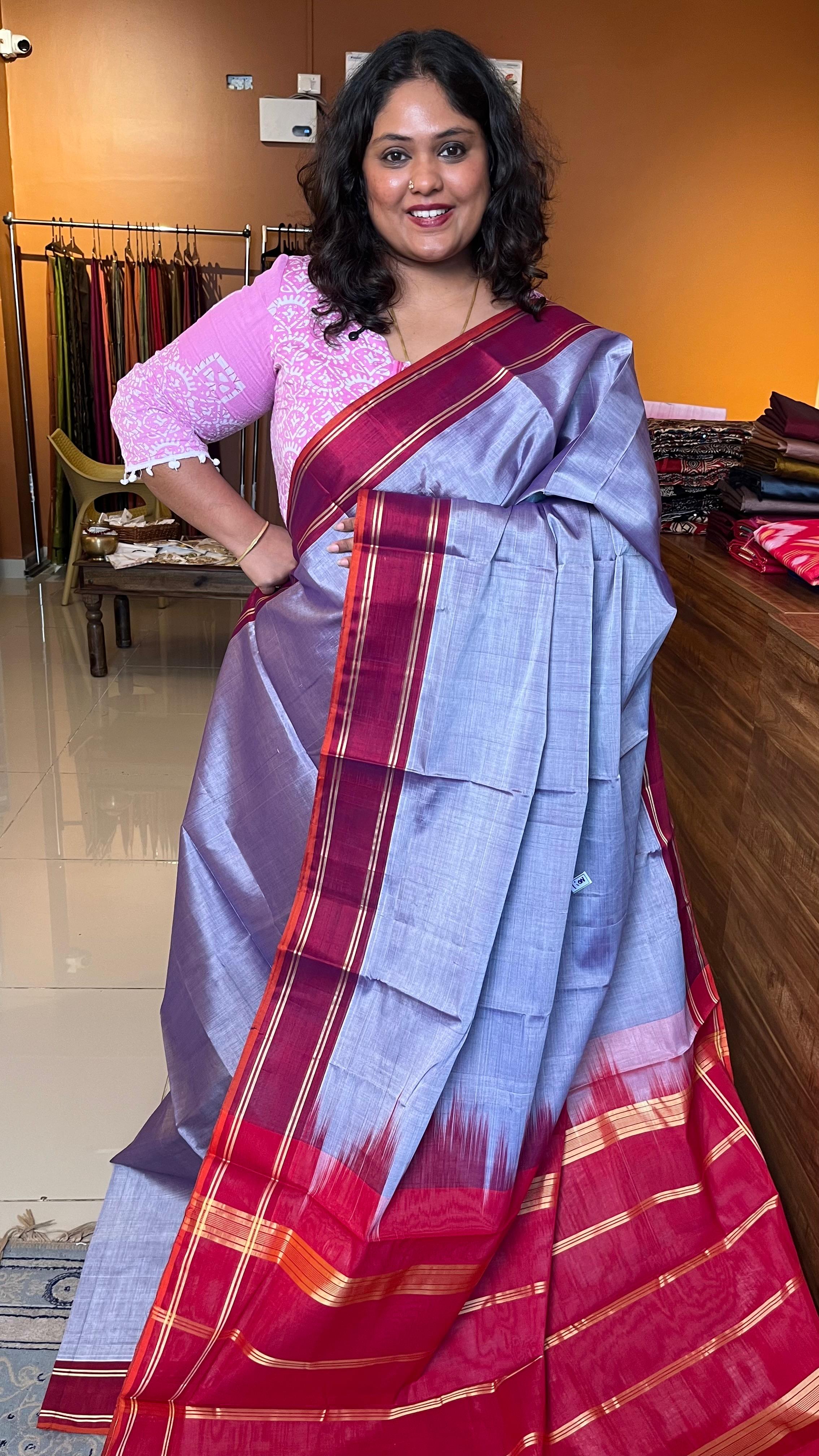 Devendra 7 Yards Plain Saree - 11-09-01-7Y-04