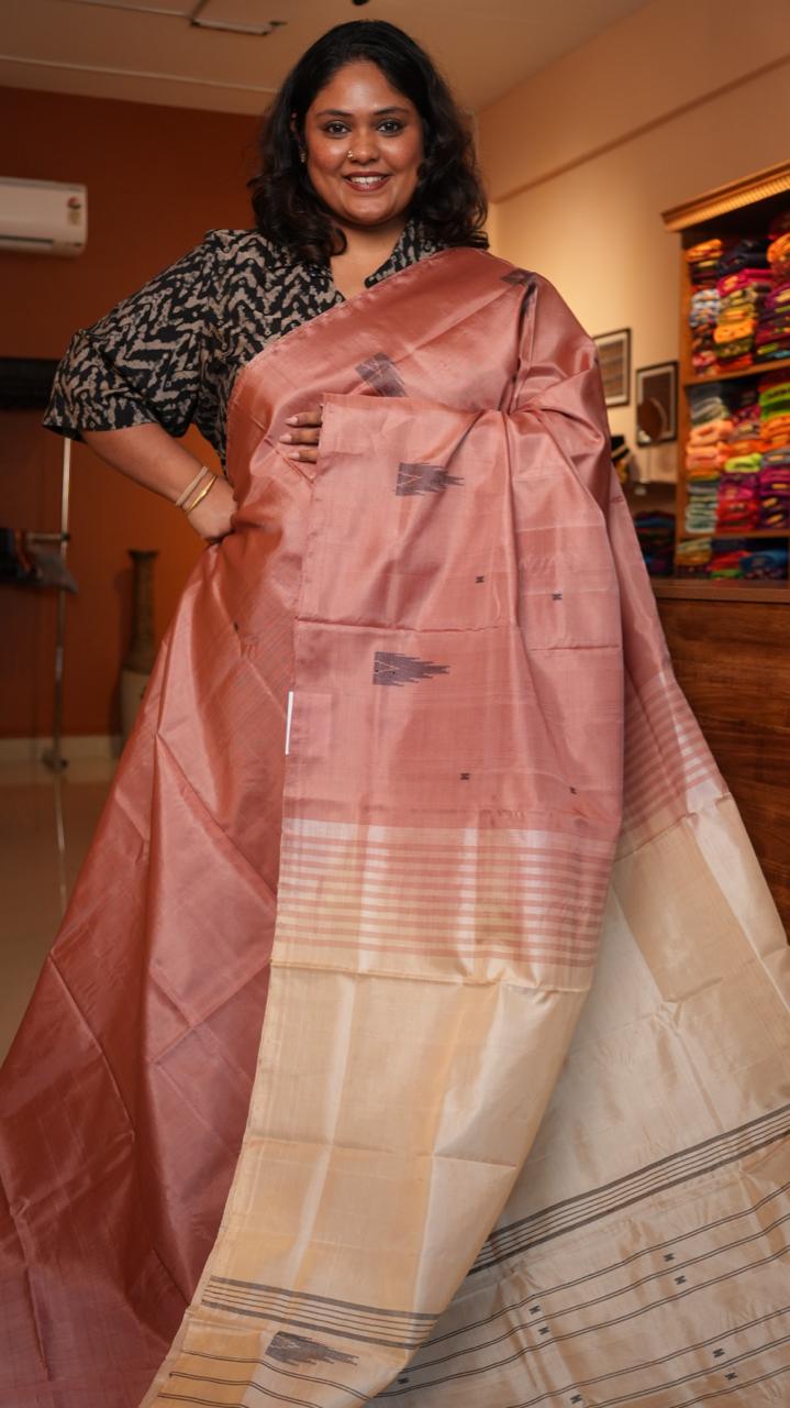 Chinnalampattu 6 Yards Saree - 03-09-01-05(NECTARINE)