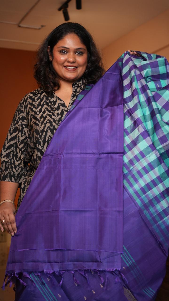 Chinnalampattu 6 Yards Saree - 03-09-01-04(BILBERRY)