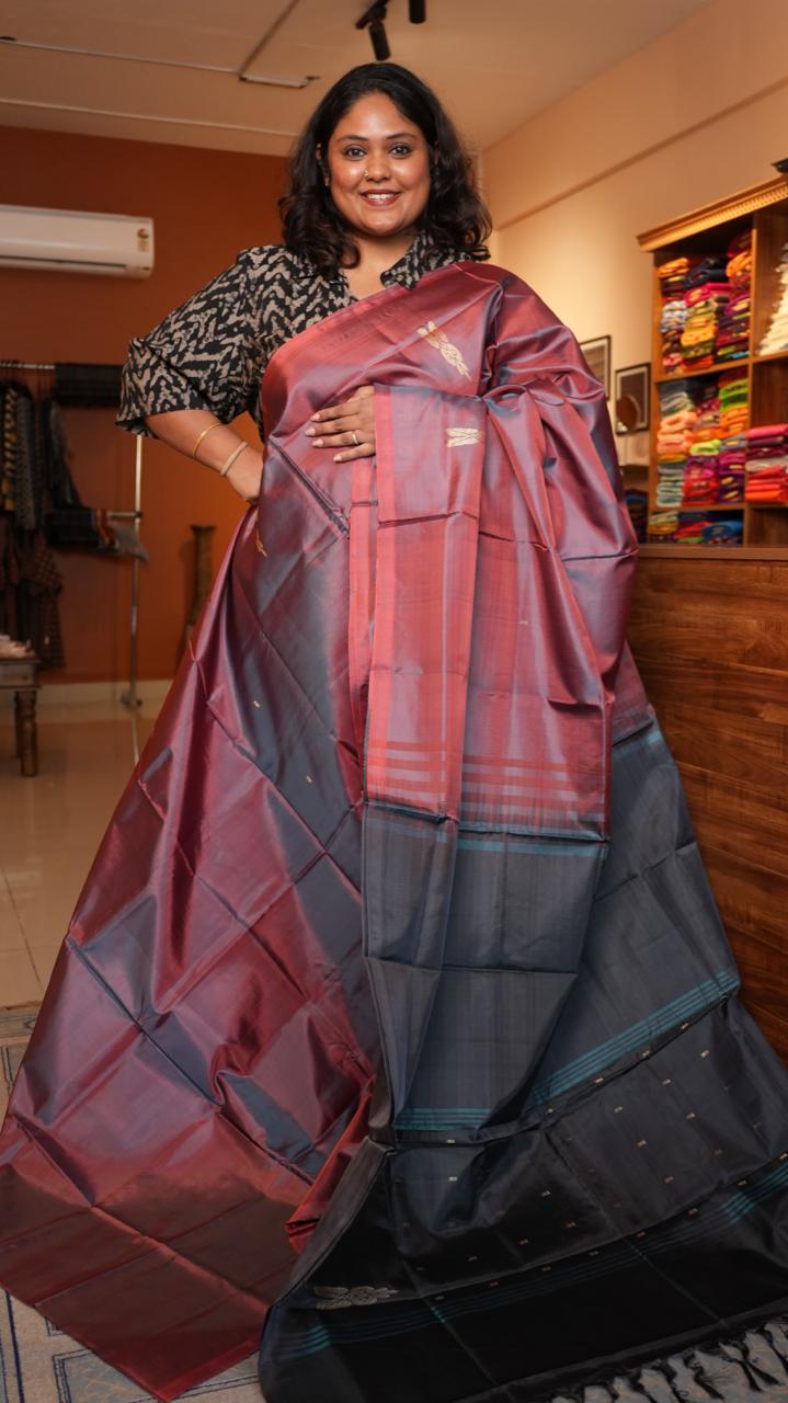 Chinnalampattu 6 Yards Saree - 03-09-01-02(AMARETTO)