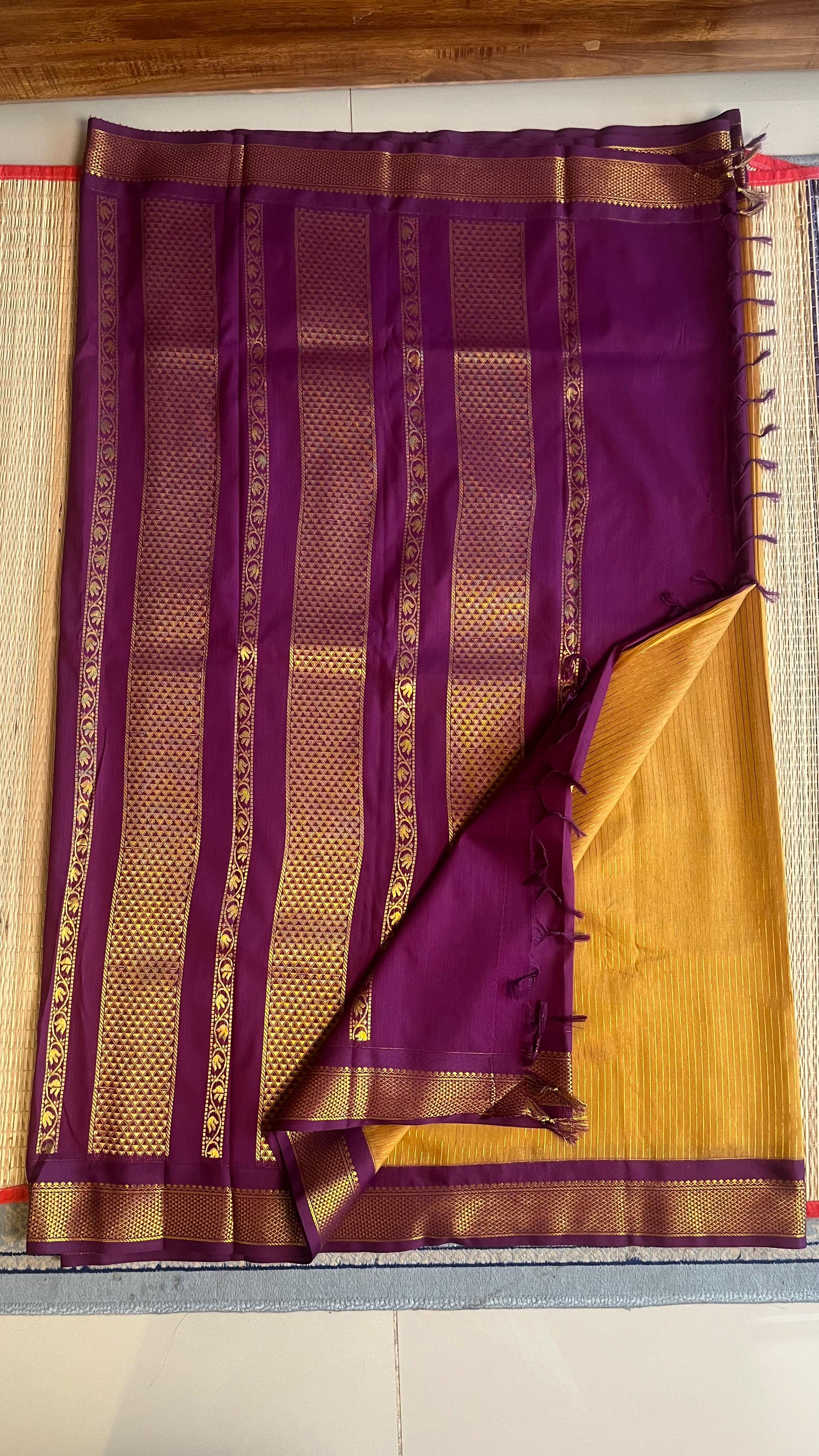 Kanchi Semi Silk Stripes Saree - 01-03-14-33