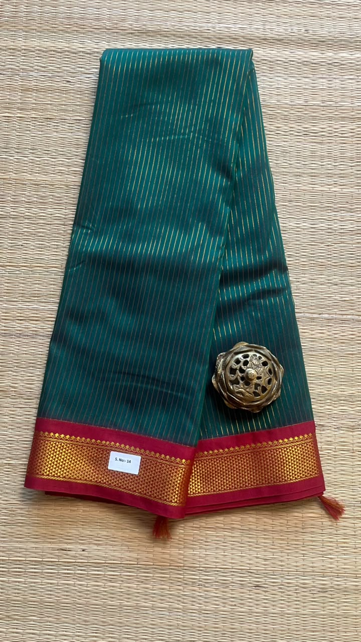 Kanchi Semi Silk Stripes Saree - 01-03-14-14