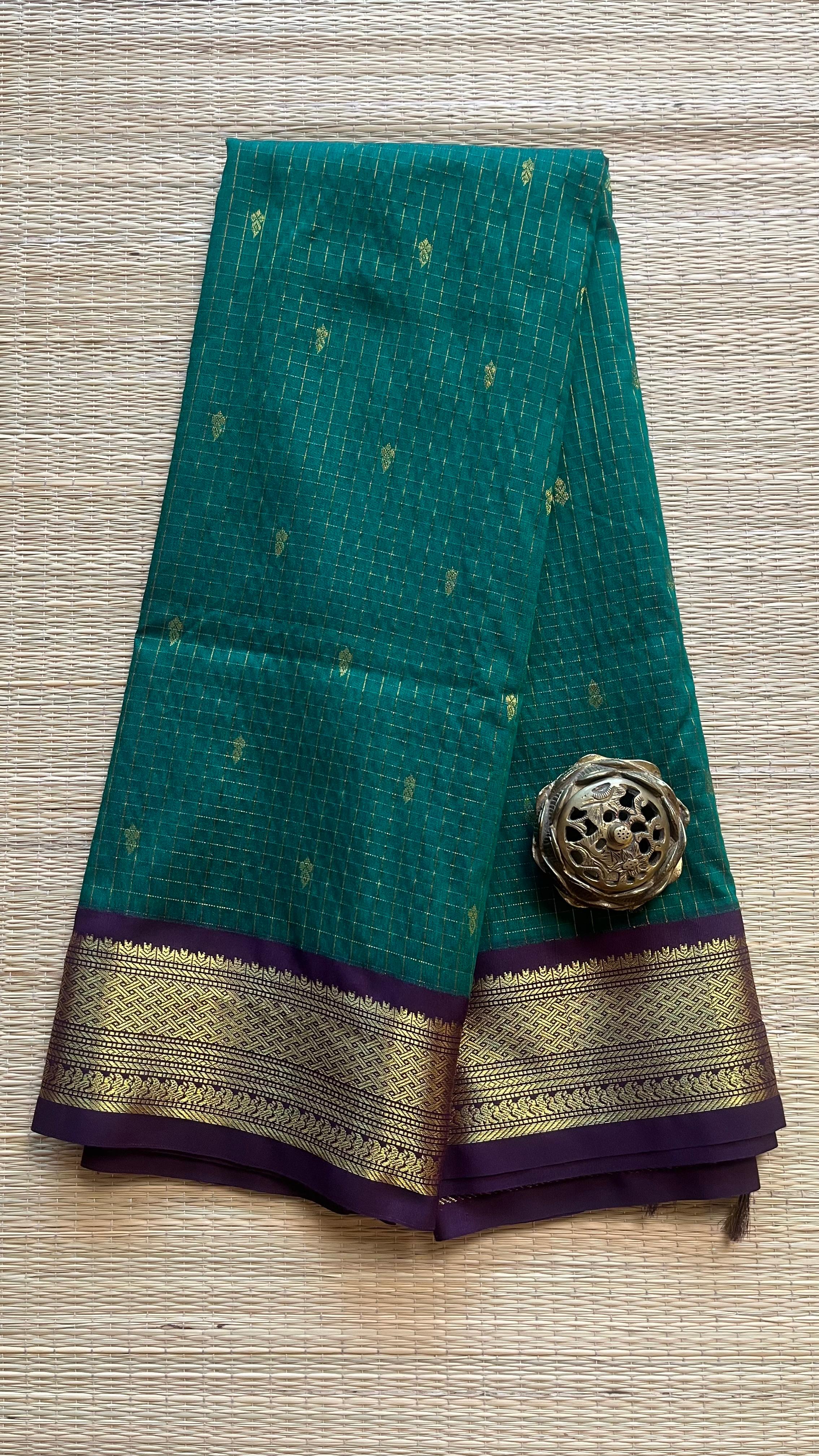 Kanchi Semi Silk Kattam Saree -01-07-04B-35