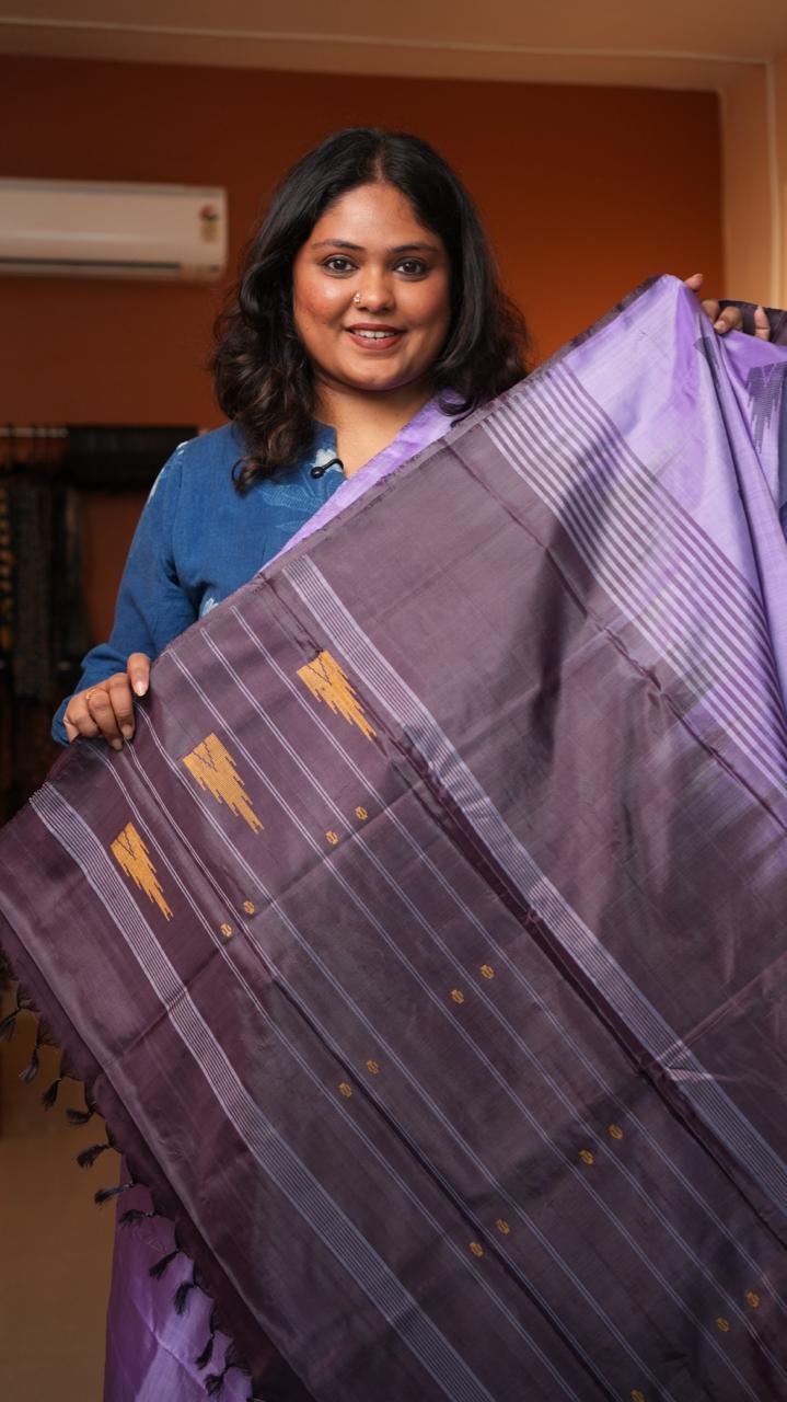 Chinnalampattu 6 Yards Saree - 03-09-01-07 (LILAC PLUM)