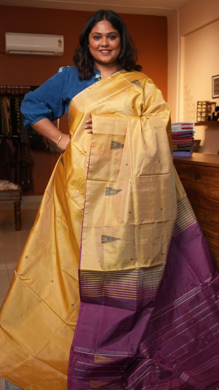Chinnalampattu 6 Yards Saree - 03-09-01-09 (MANGO PLUM)