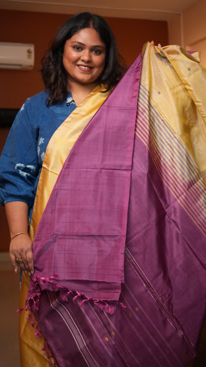 Chinnalampattu 6 Yards Saree - 03-09-01-09 (MANGO PLUM)
