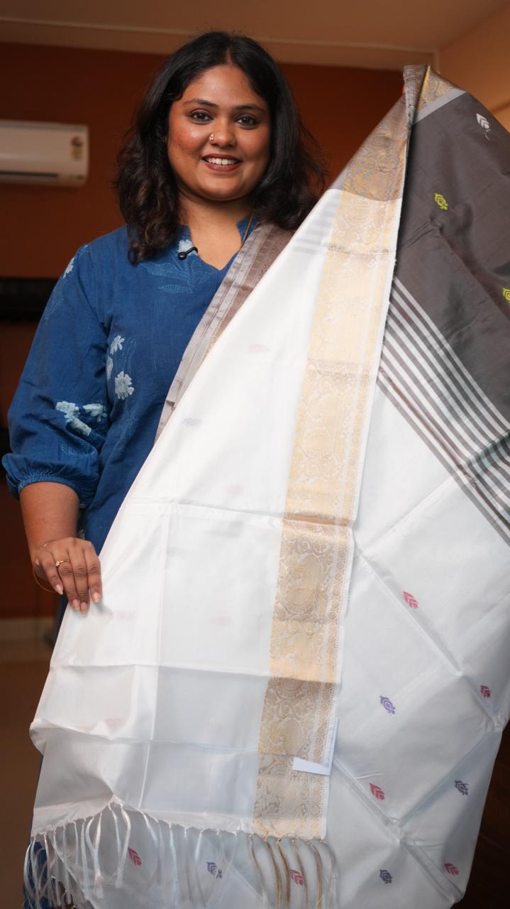 Chinnalampattu 6 Yards Saree - 03-09-02-07 (RAINCLOUD)