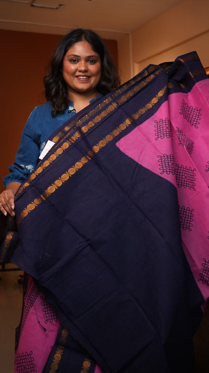 Madurai Cotton Big Border Saree -11-04F-03-10 (FANDANGO)