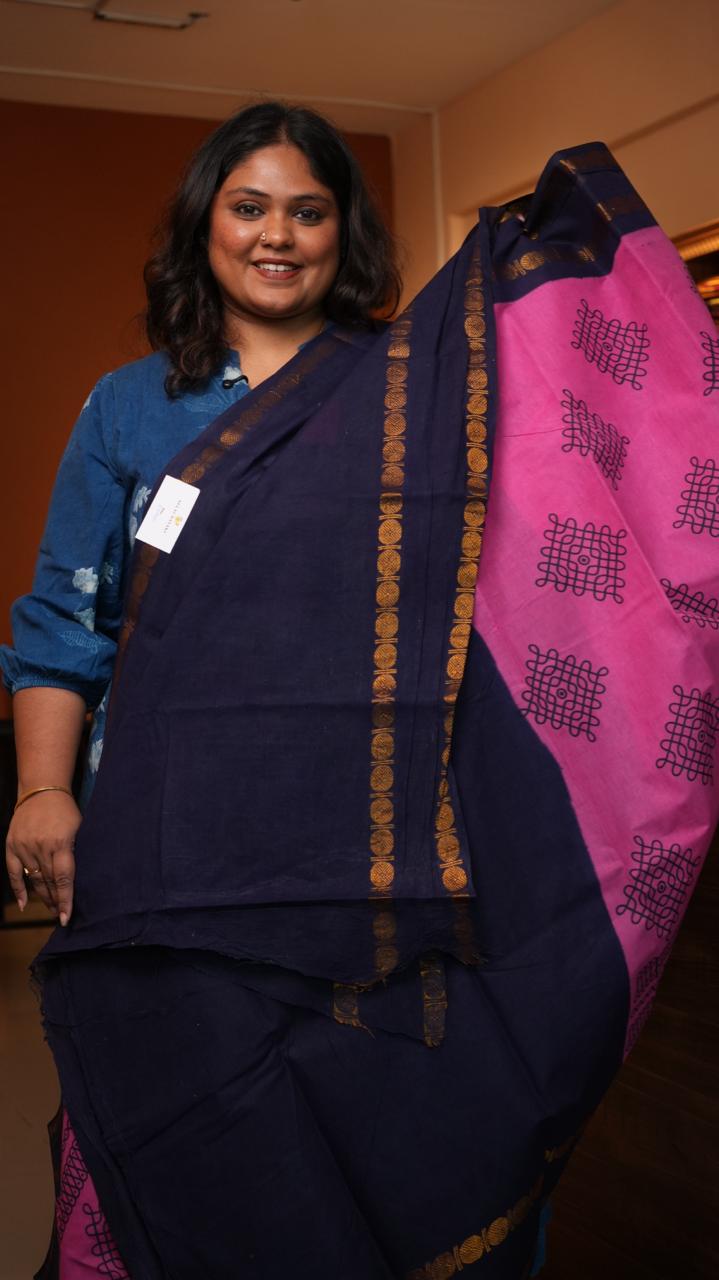 Madurai Cotton Big Border Saree -11-05B-12-6.20-05 (FANDANGO)