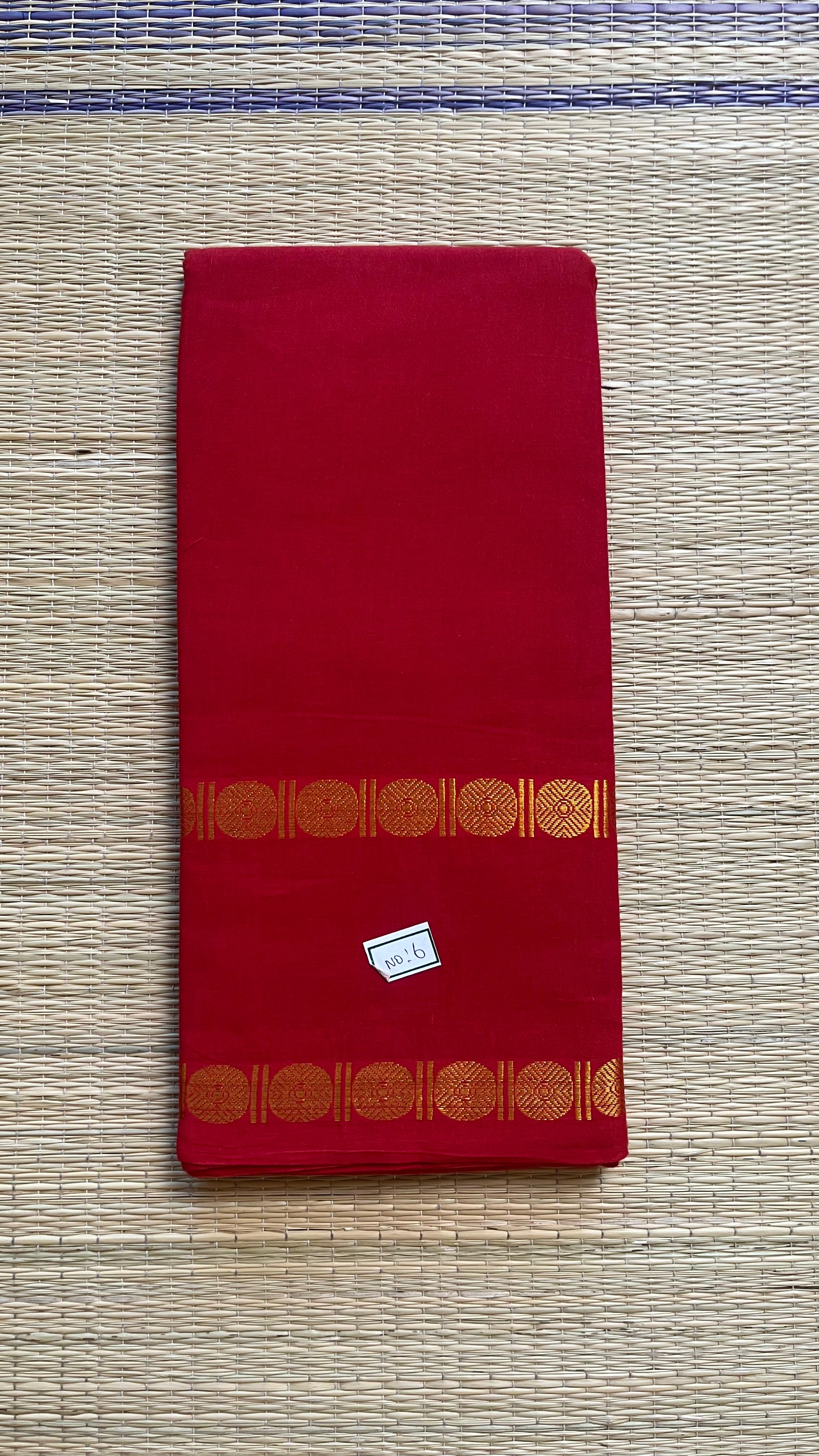 Madurai Cotton Big Border Saree -11-04C-06-5.50Y-01