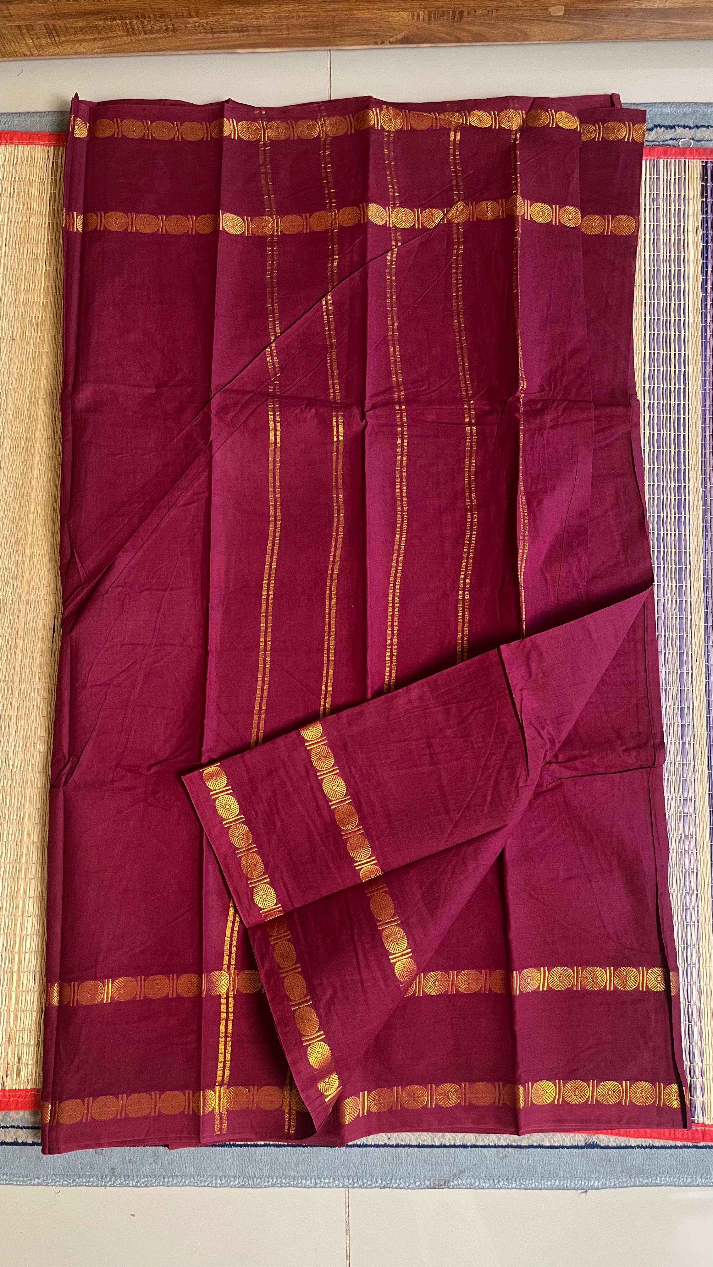 Madurai Cotton Big Border Saree -11-04C-06-5.50Y-02