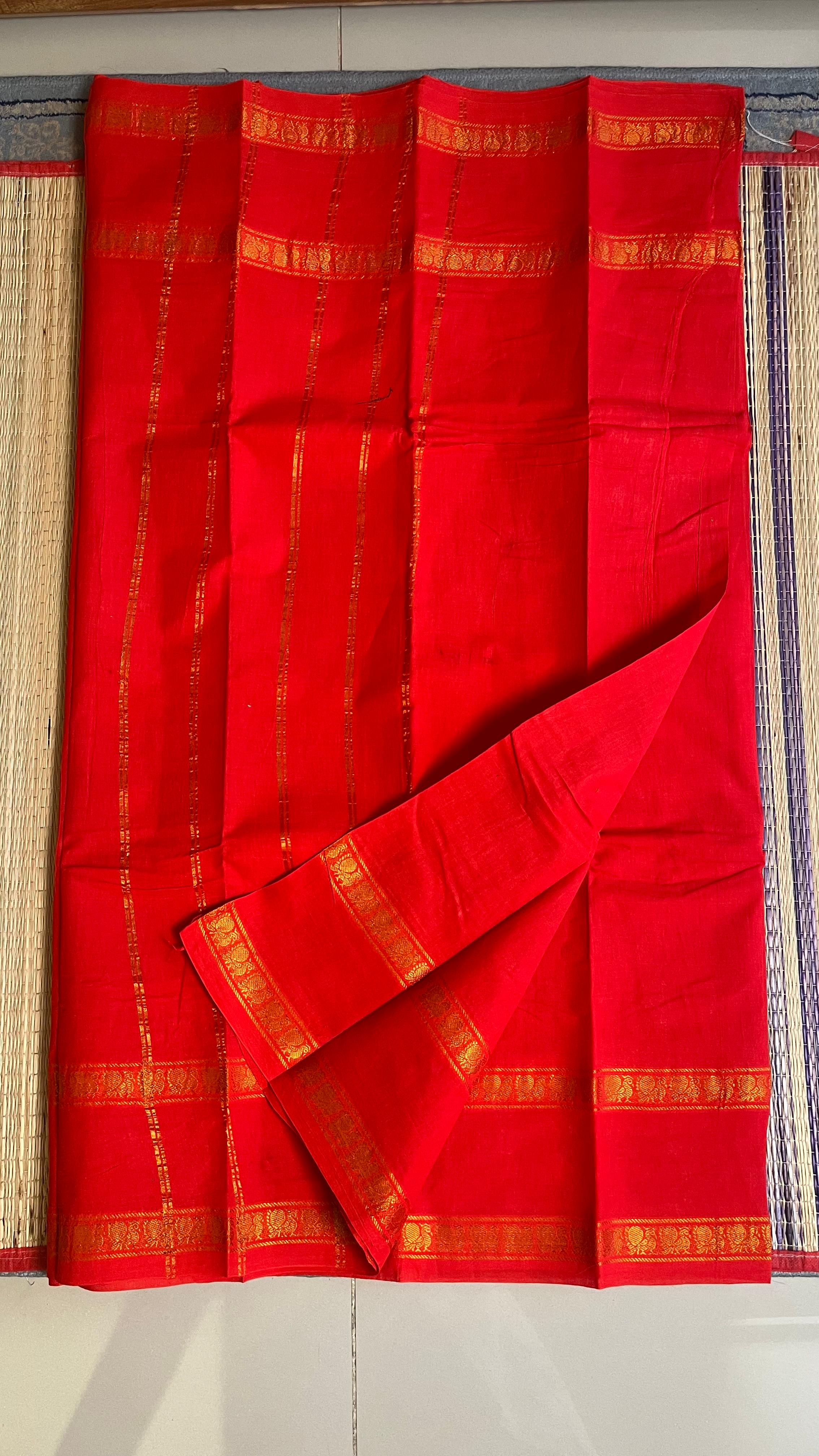 Madurai Cotton Big Border Saree -11-06B-08-6.25Y-01