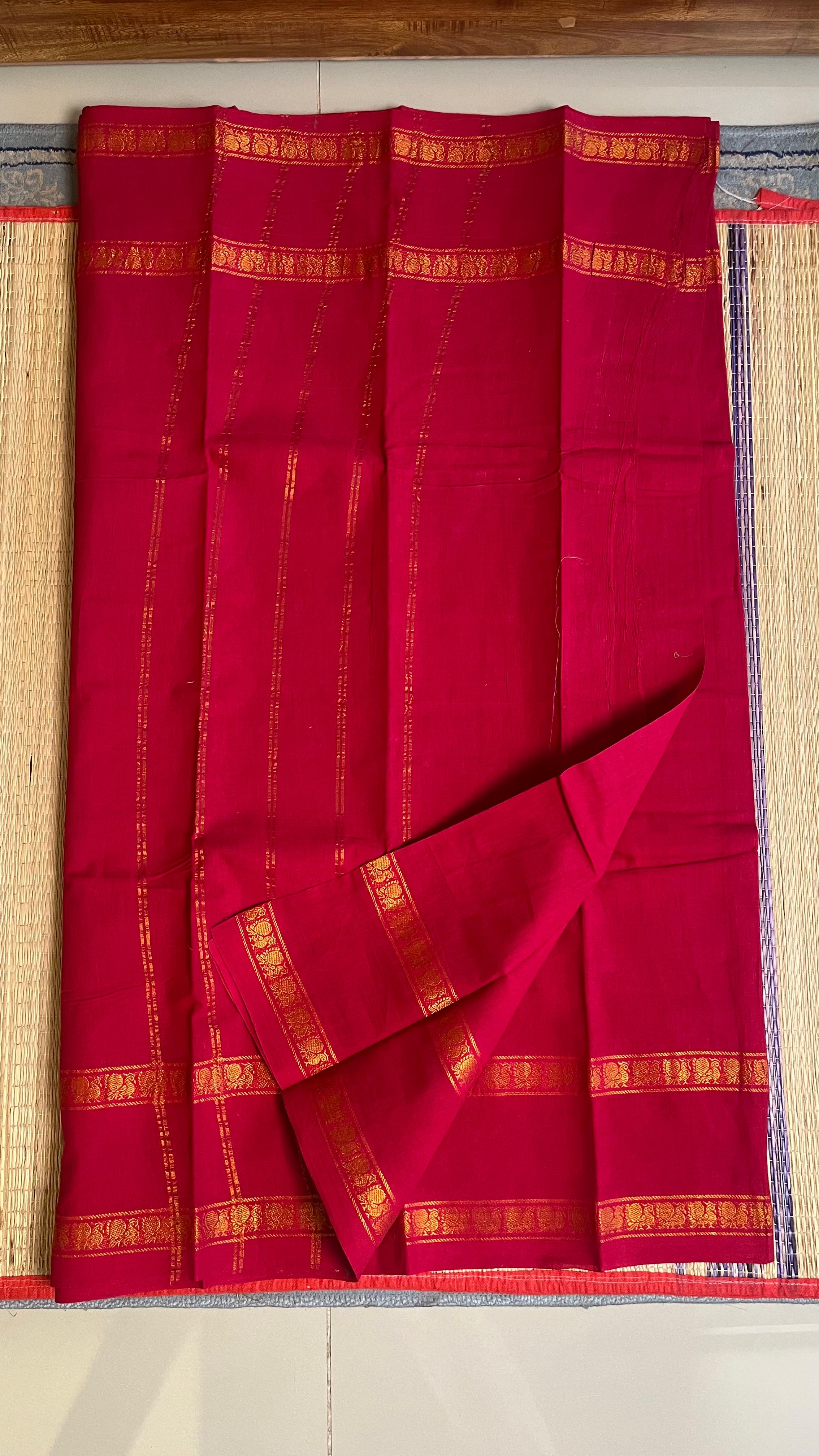 Madurai Cotton Big Border Saree -11-06B-08-6.25Y-04