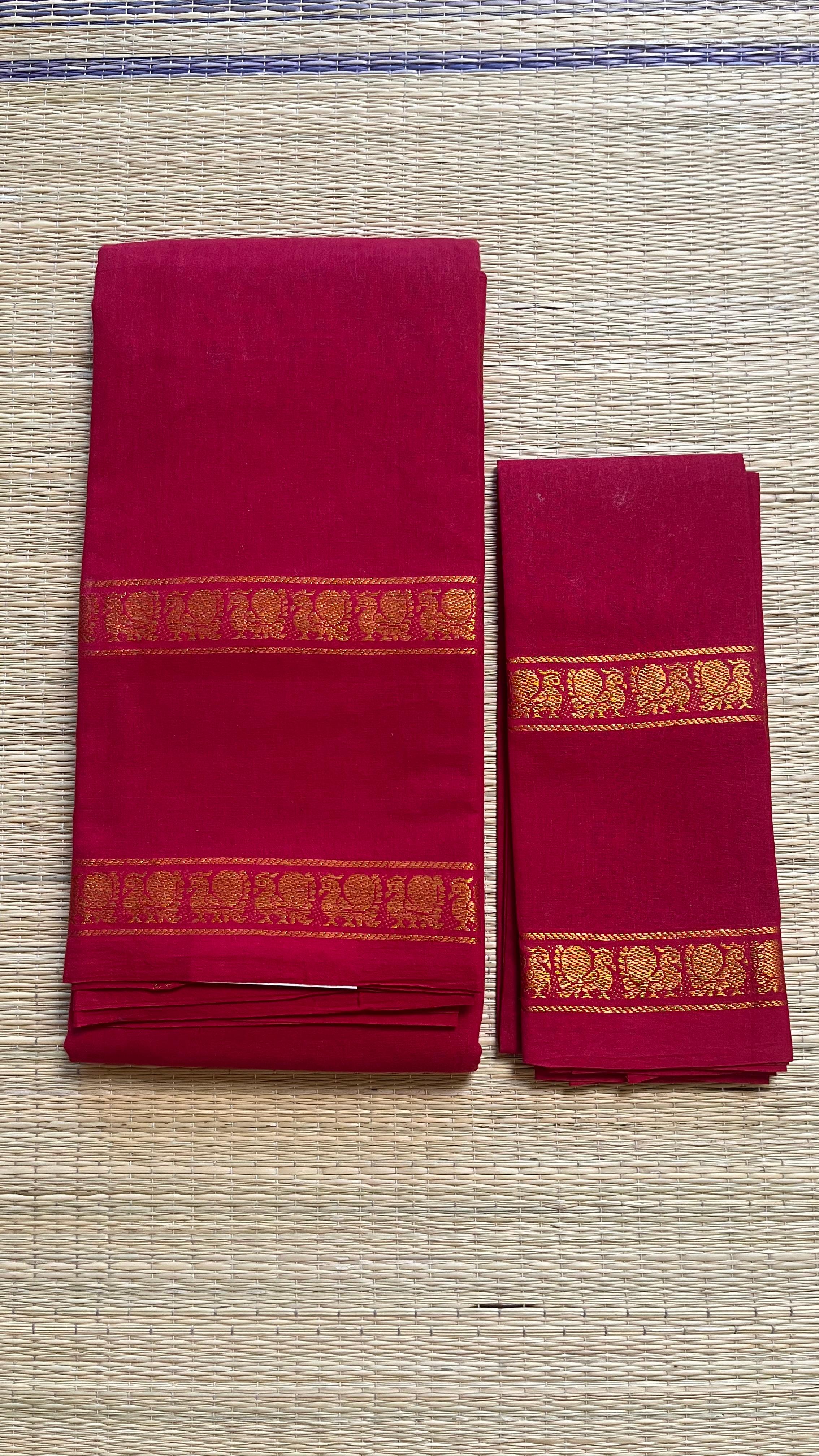 Madurai Cotton Big Border Saree -11-06B-08-6.25Y-04