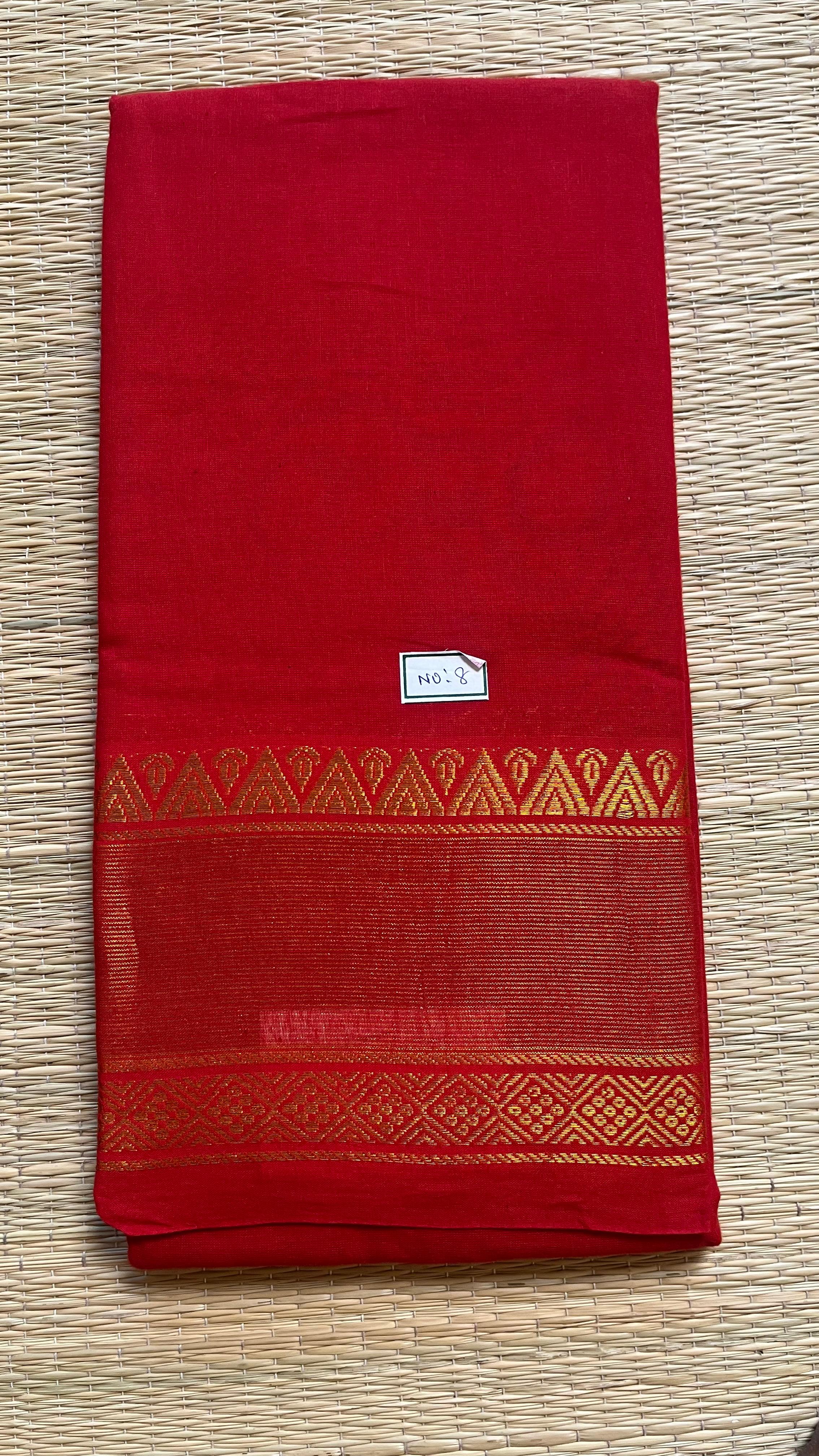 Madurai Cotton Big Border Saree -11-04C-08-5.50Y-01