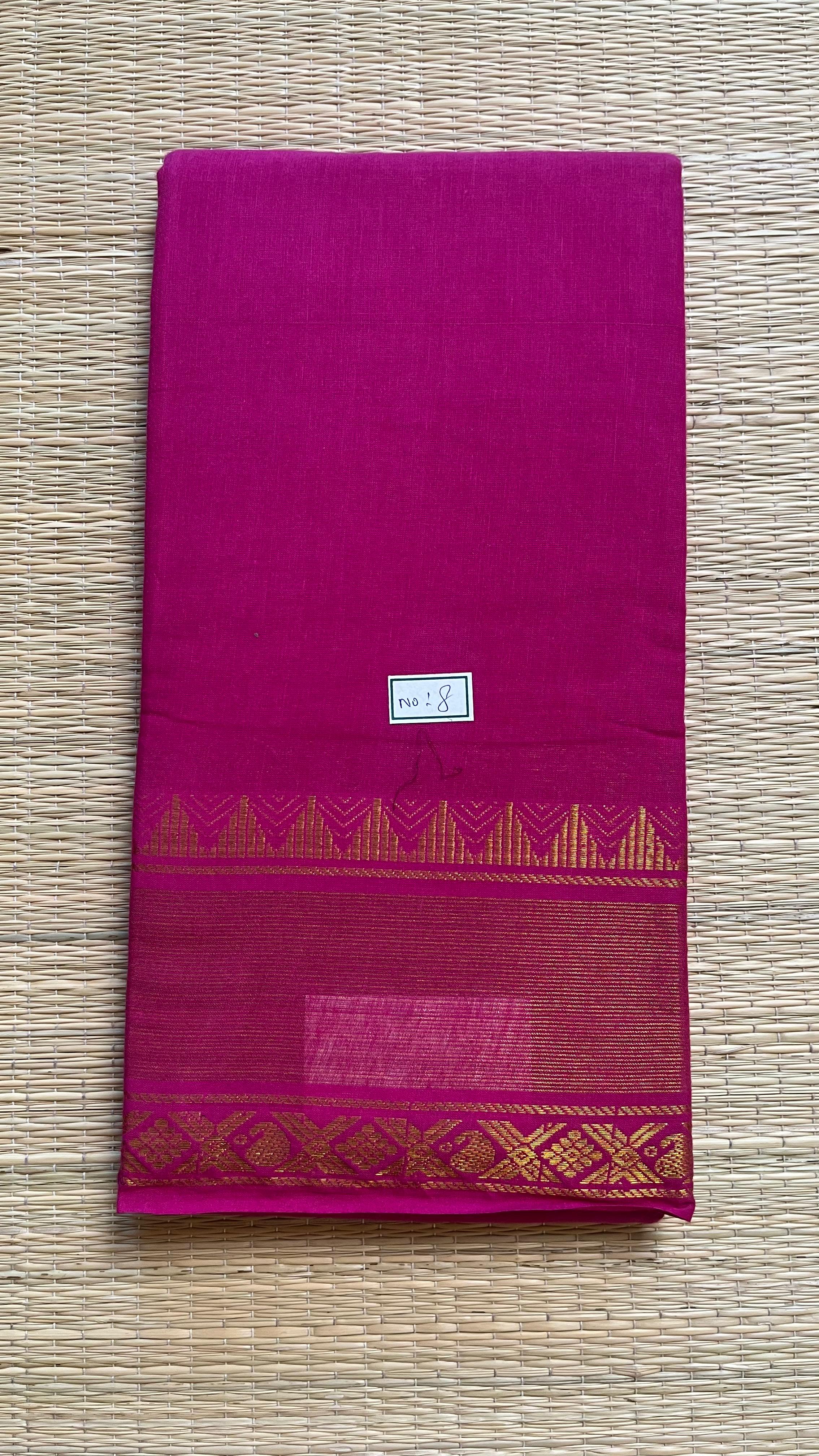 Madurai Cotton Big Border Saree -11-04C-08-5.50Y-02