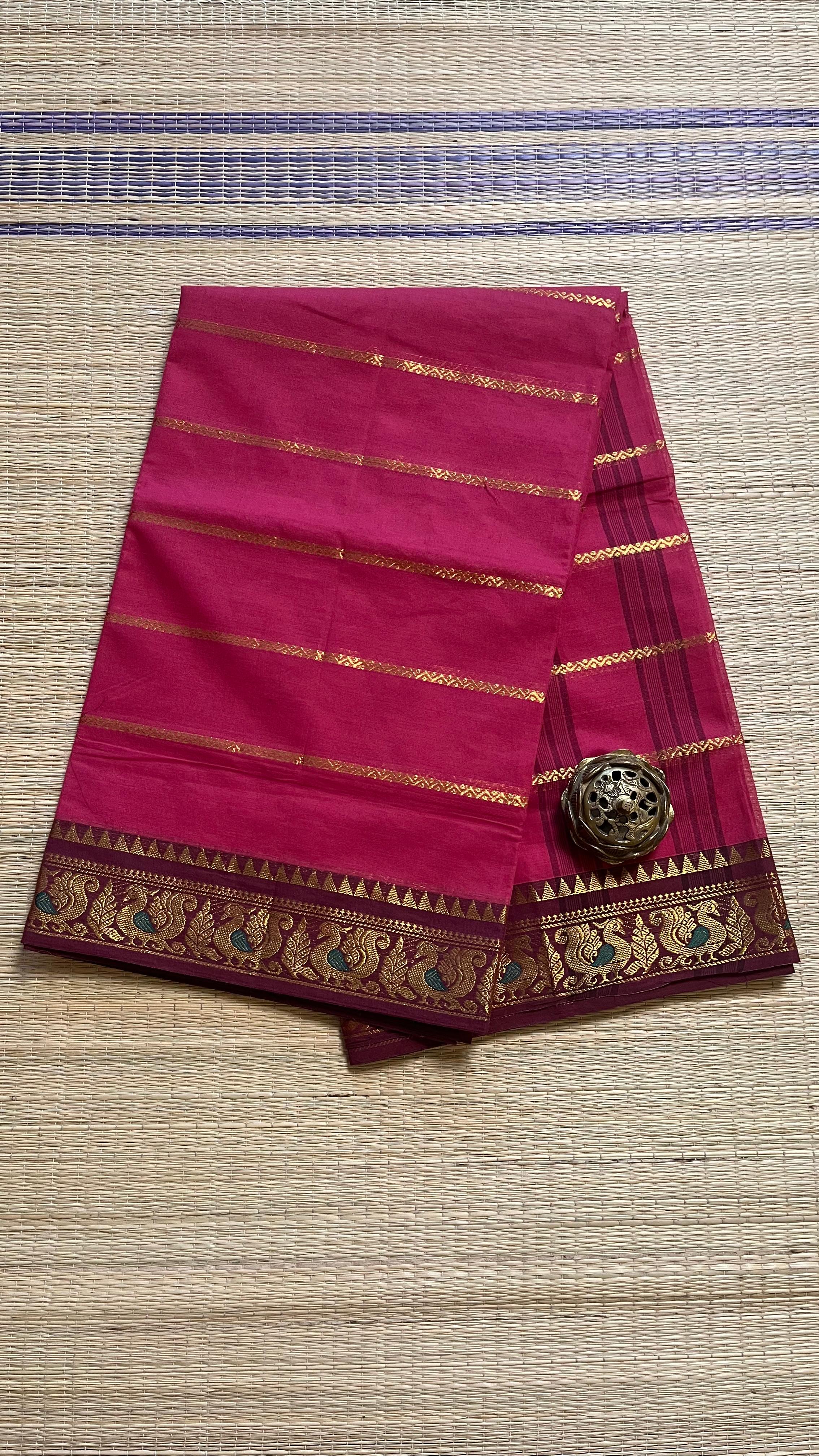 Madurai Cotton Veldhari Saree - 11-03-04-6Y-03