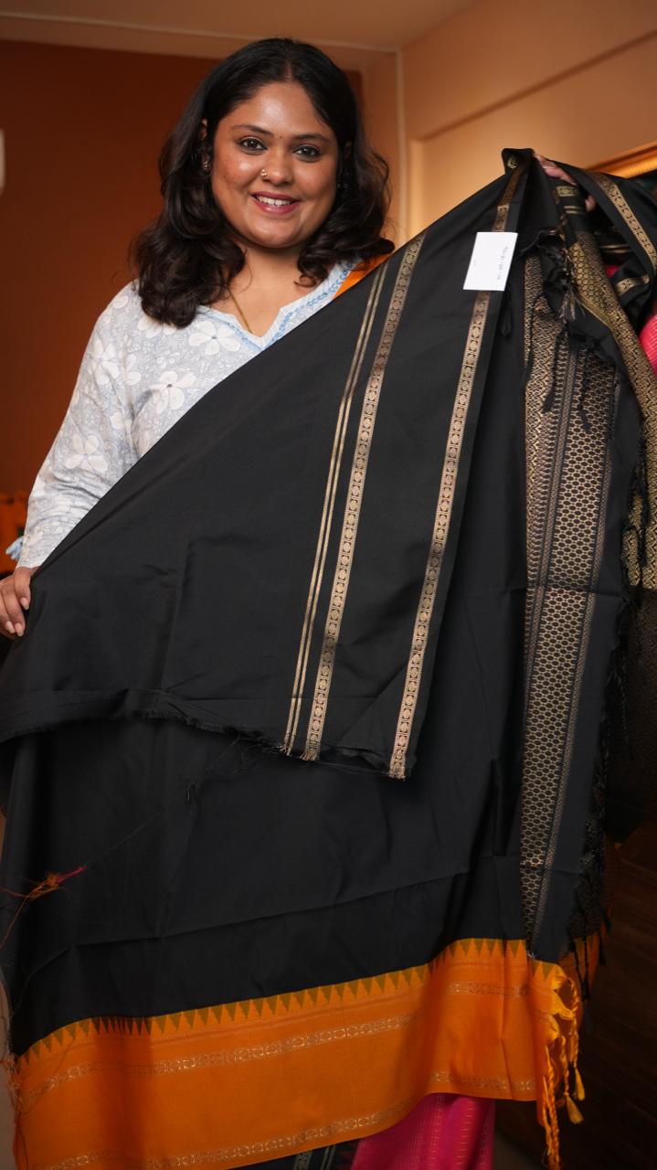 Kanchi Pattu Inspired Semi Silk Saree -01-09-15-04 (GULABIYA)