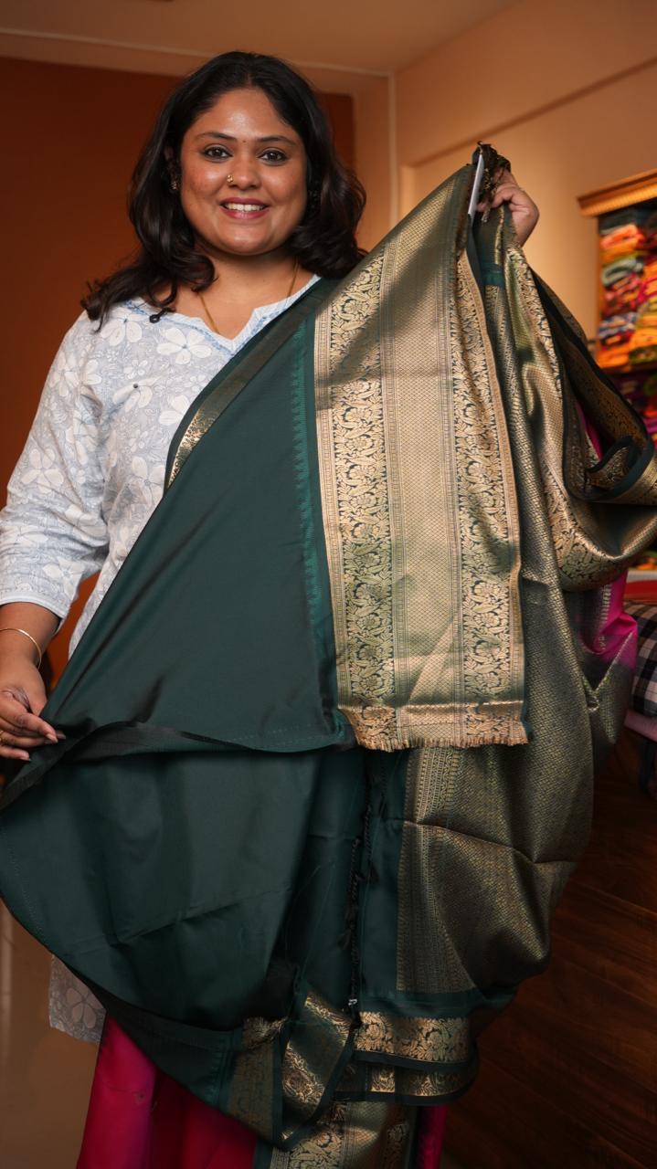 Kanchi Pattu Inspired Semi Silk Saree -01-09-14-12 (MANIKYAM)