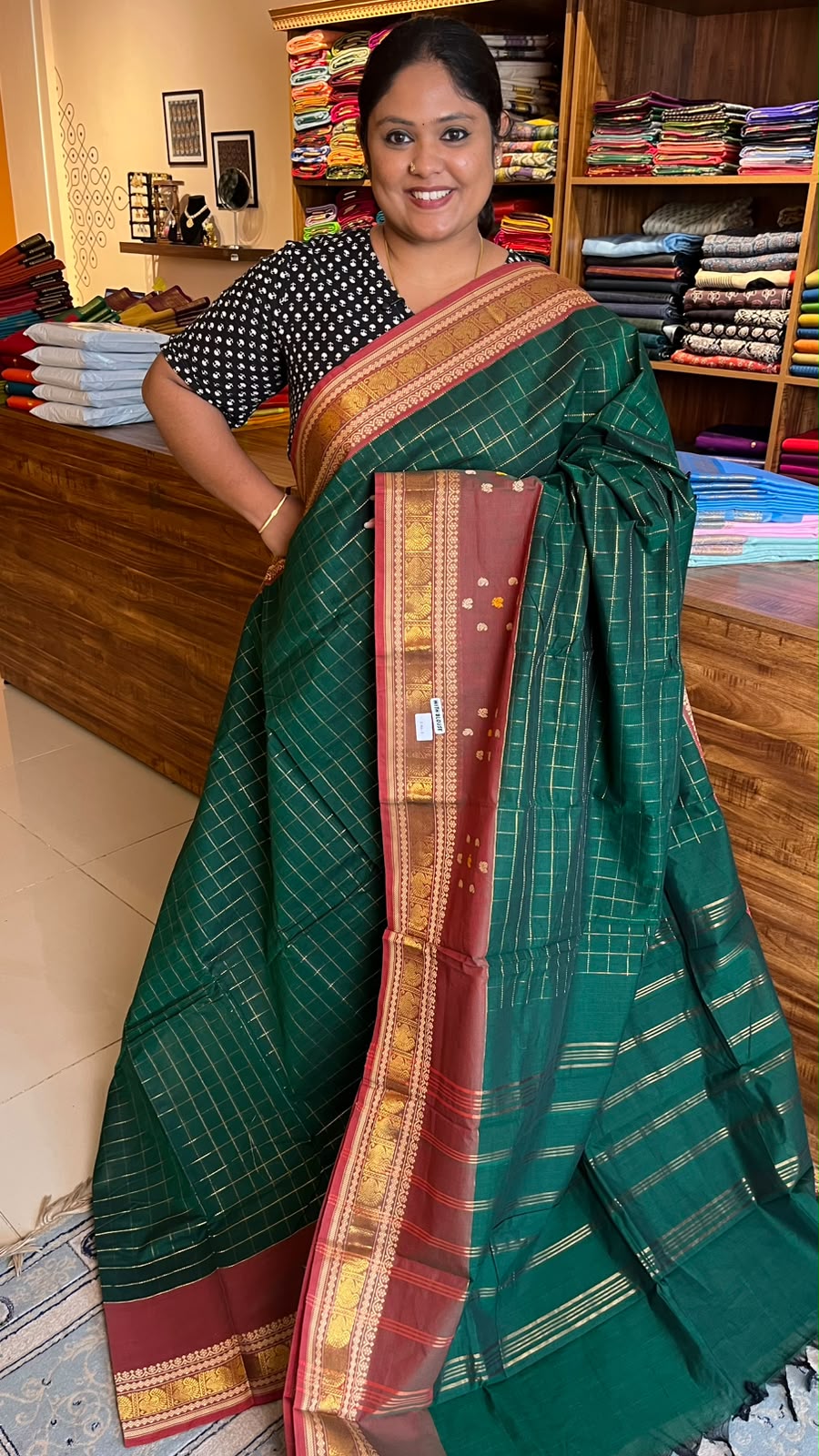 Kanchi Cotton Saree - 01-09-03-03