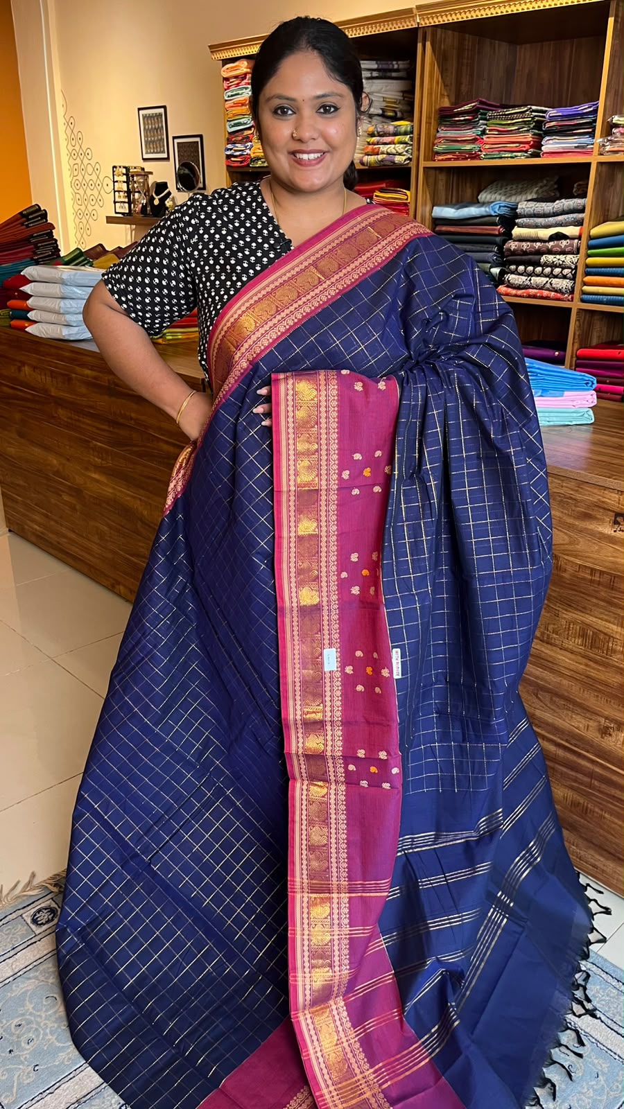 Kanchi Cotton Saree - 01-09-03-02