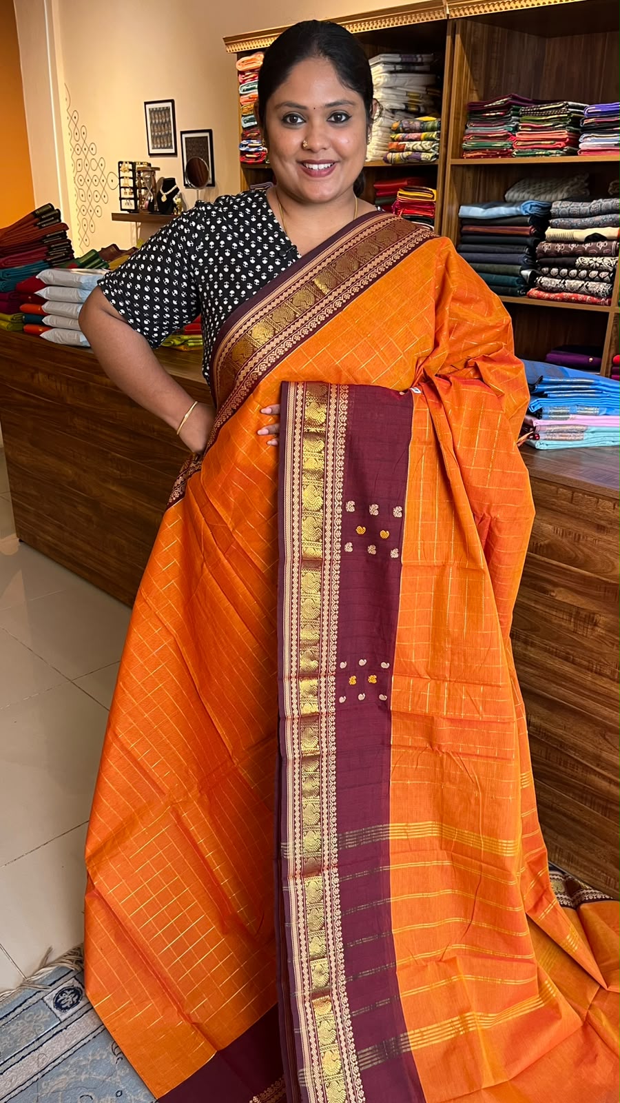 Kanchi Cotton Saree - 01-09-03-01