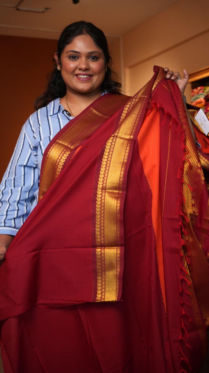 Semi Silk Vairaoosi Mayil Bhutta Saree -01-09-07-10 (ZINNIA)