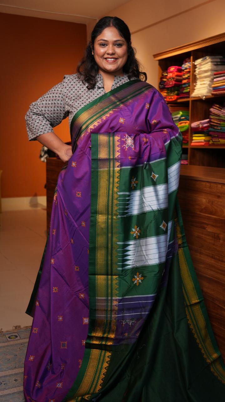 Kasuti Ilkal Saree -44-09-01-03 (DIOXAZINE)
