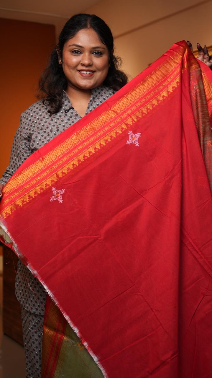 Kasuti Ilkal Saree -44-09-01-08 (MYRTLE)