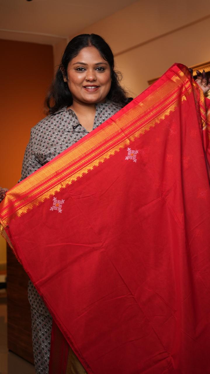 Kasuti Ilkal Saree -44-09-01-10 (PHEASANT)