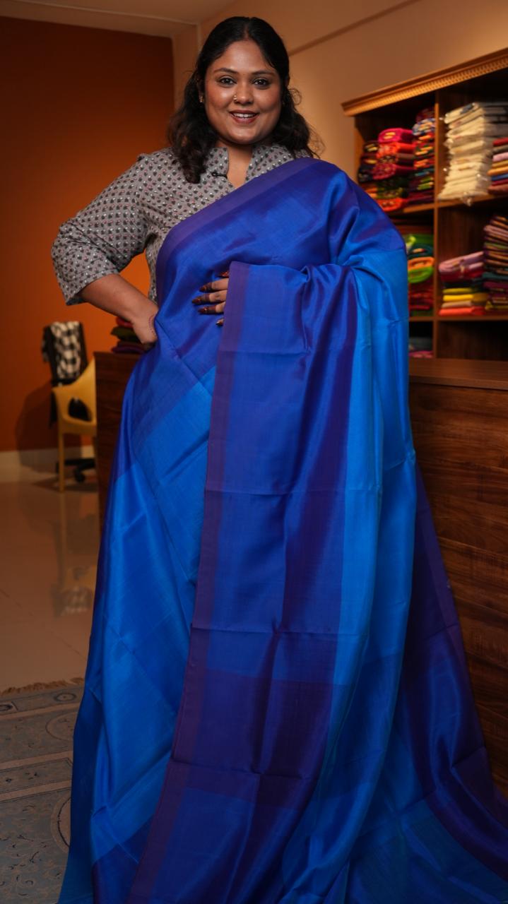 Mangalgiri Silk Cotton Saree -15-09C-02-12 (LAZULI)